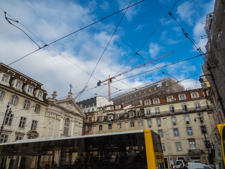 Free stock image of Architecture of Lisbon- under construction  created by Janis Urtans