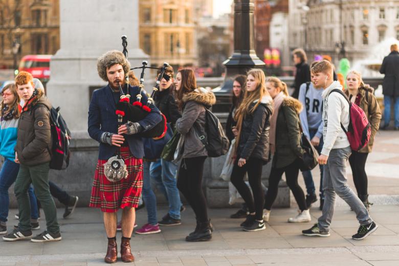 Free stock image of Bagpiper created by Negativespace