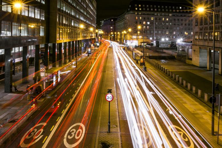 Free stock image of Long Exposure Traffic at Night created by Negativespace