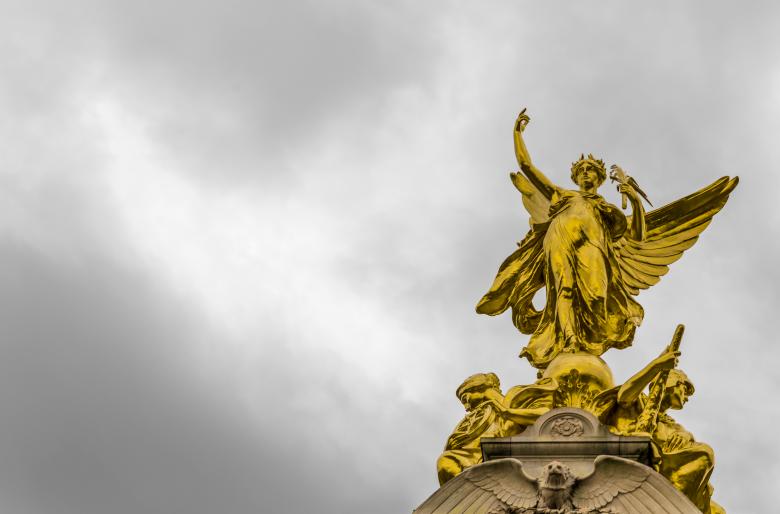 Free stock image of Golden Angel Statue created by Negativespace