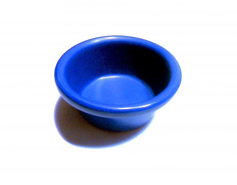 Free stock image of Small blue dipping cup created by David M