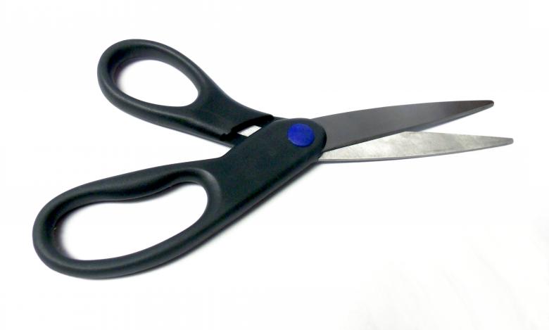 Free stock image of Black handled scissors created by David M