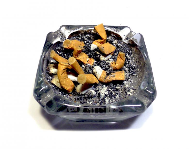 Free stock image of Ashtray with cigarettes created by David M