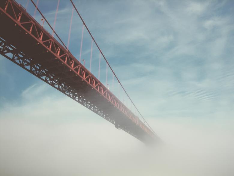 Free stock image of Bridge In The Mist created by StockSnap