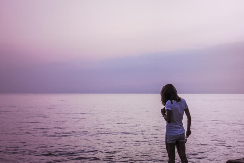 Free stock image of Girl by the ocean created by StockSnap