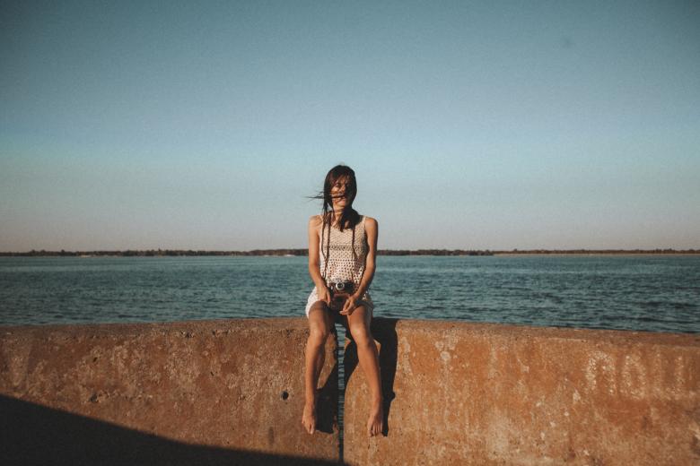 Free stock image of Sitting Girl created by StockSnap