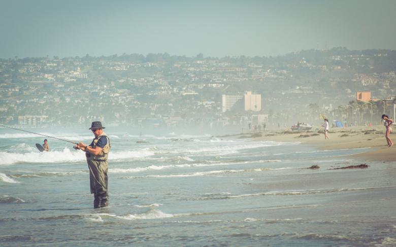 Free stock image of Fishing on the Shore created by Unsplash