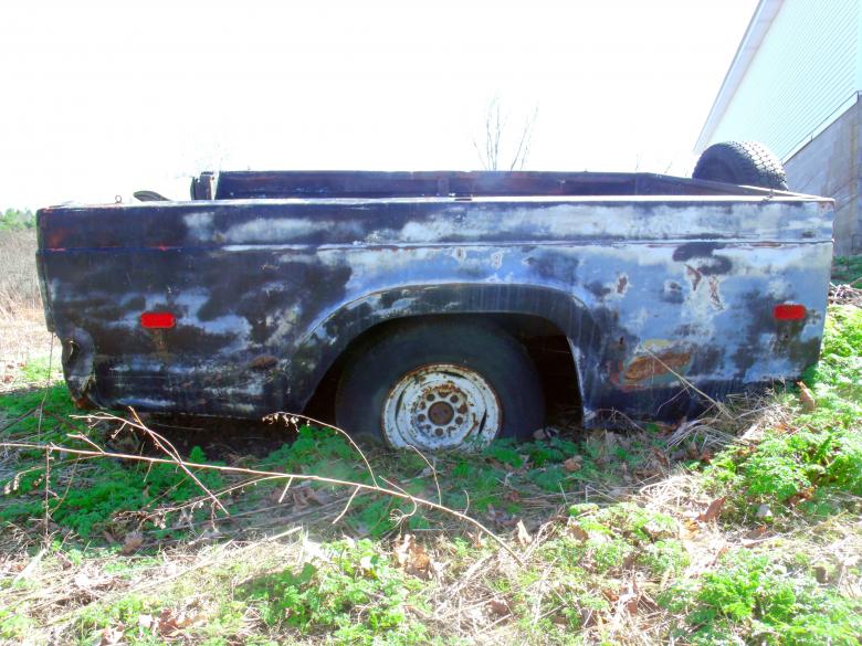 Free stock image of Rusted detached truck bed created by David M