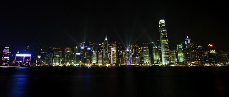 Free stock image of City At Night created by Pixabay