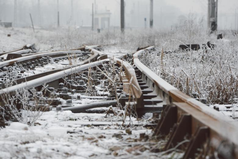 Free stock image of Winter Rails created by Pixabay