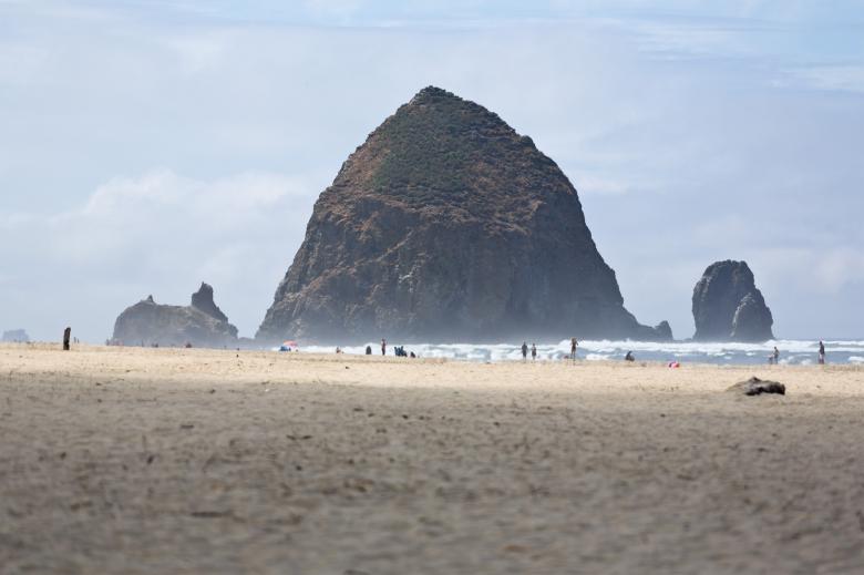 Free stock image of Haystack Rock, Cannon Beach, Oregon created by Geoffrey Whiteway