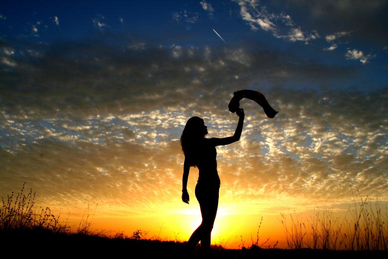 Free stock image of Girl in the Dark created by Pixabay