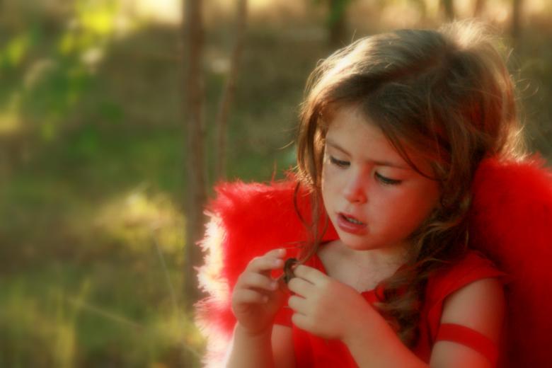 Free stock image of Girl in Red created by Pixabay