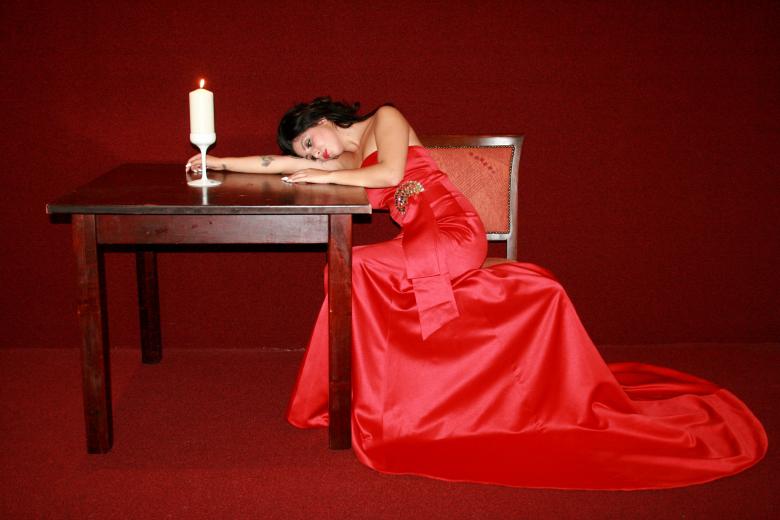 Free stock image of Girl in Red created by Pixabay