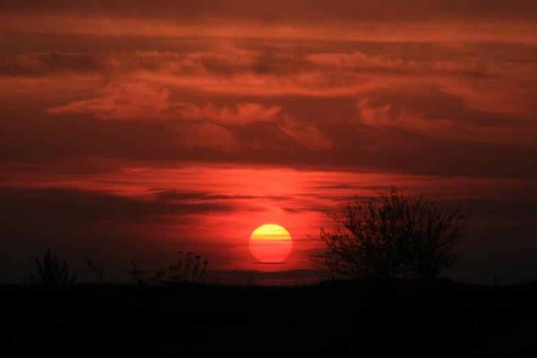 Free stock image of Red Sky created by Pixabay