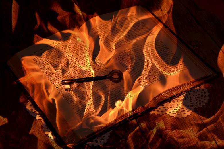 Free stock image of Fire created by Pixabay