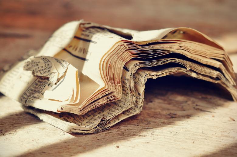Free stock image of Newspaper created by Pixabay