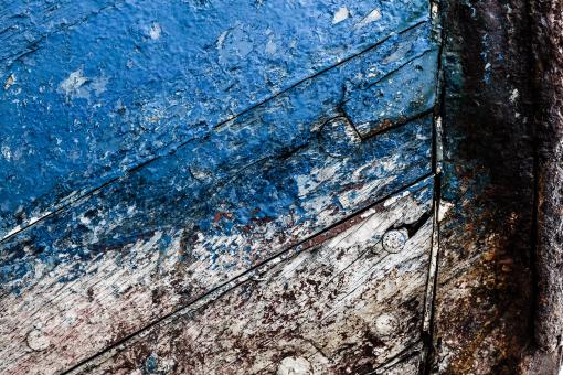 Free Stock Photo of Old Blue Wood Texture