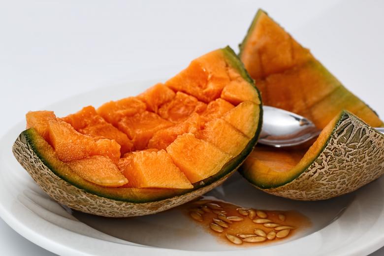 Free stock image of Cantaloupe created by Pixabay