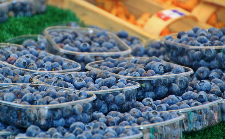 Free stock image of Boxes of Blueberries created by Pixabay