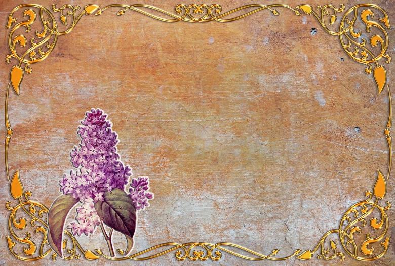 Free stock image of Card with Floral Frame created by Pixabay