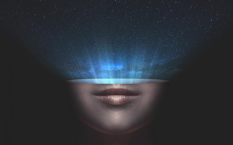 Free stock image of Half Woman - Half Space created by Pixabay