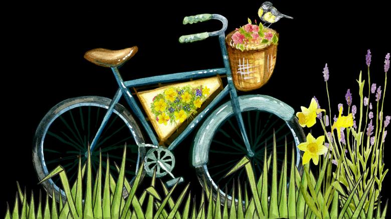 Free stock image of Bicycle Painting created by Pixabay