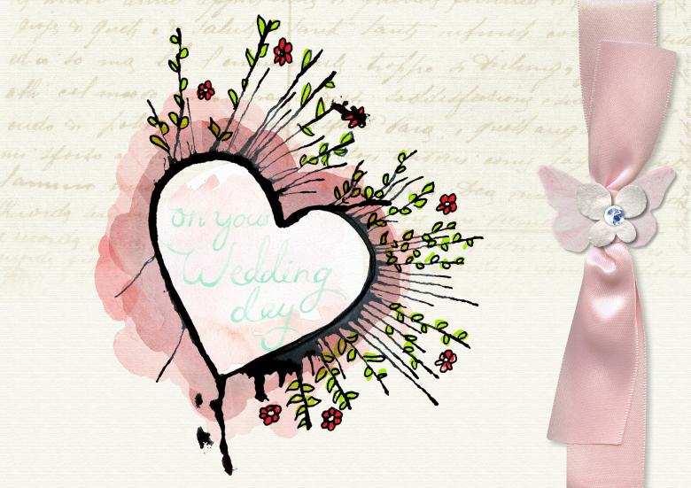 Free stock image of Wedding Card created by Pixabay