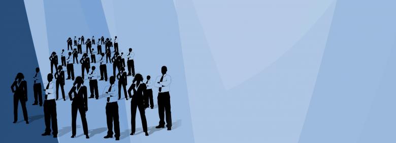 Free stock image of Business Men with Blue Background created by Pixabay