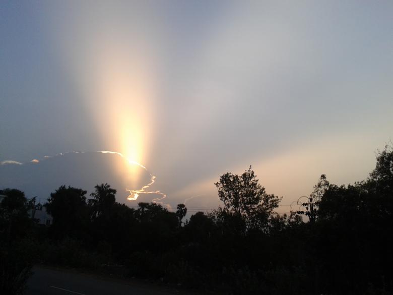 Free stock image of Sunset created by k sangeeta