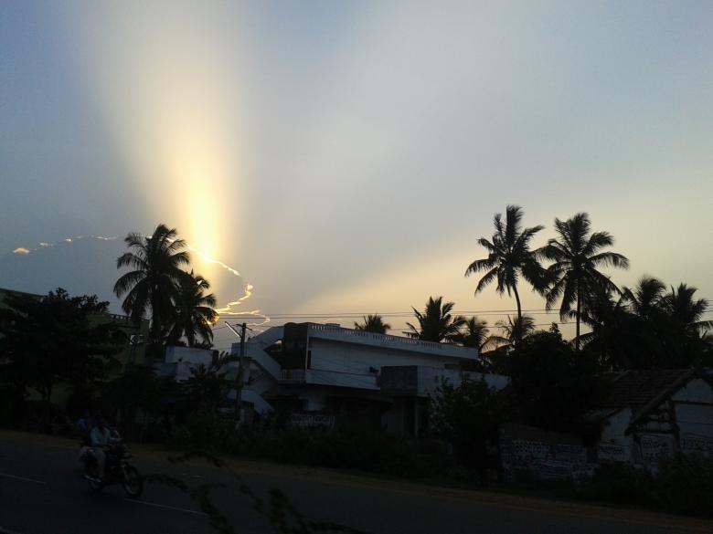 Free stock image of Sunset created by k sangeeta