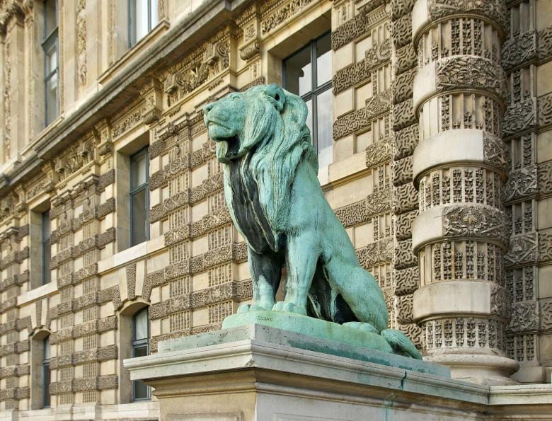 Free stock image of Statue of Lion created by Pixabay