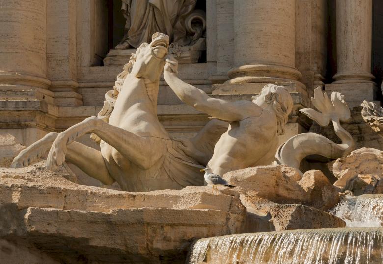 Free stock image of Trevi Fountain created by Pixabay