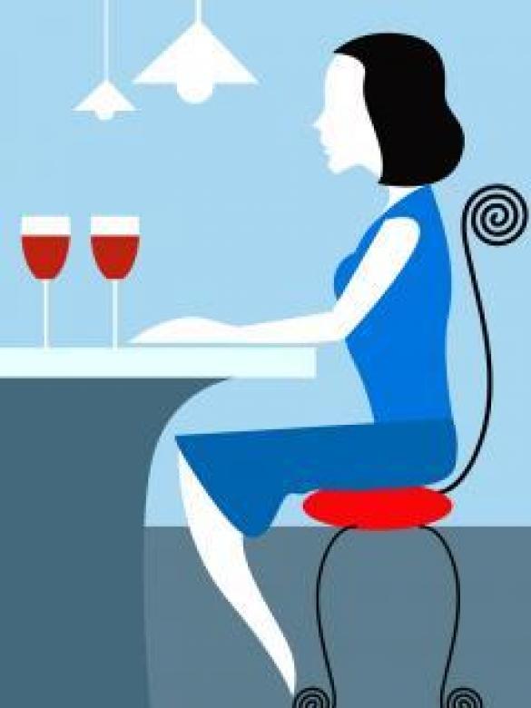 Free stock image of Lady and Wine - Vector Illustration created by maa illustrations