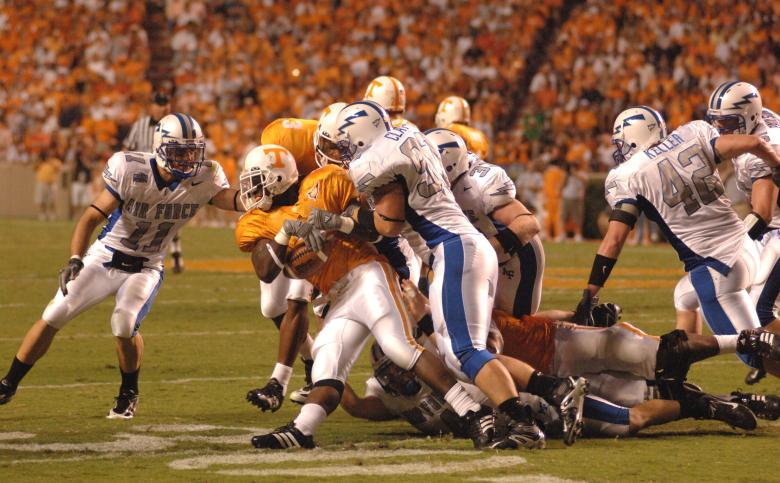 Free stock image of Tackle on the Field created by Pixabay