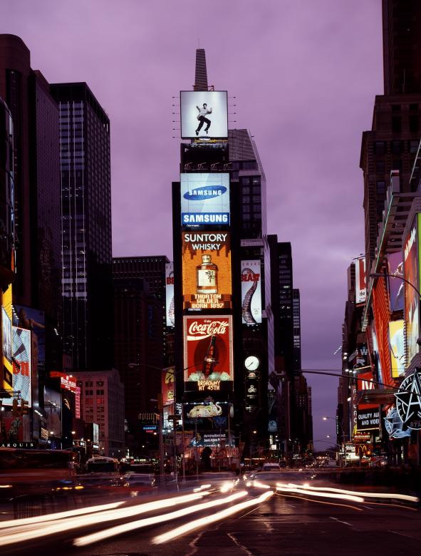 Free stock image of Times Square created by Pixabay