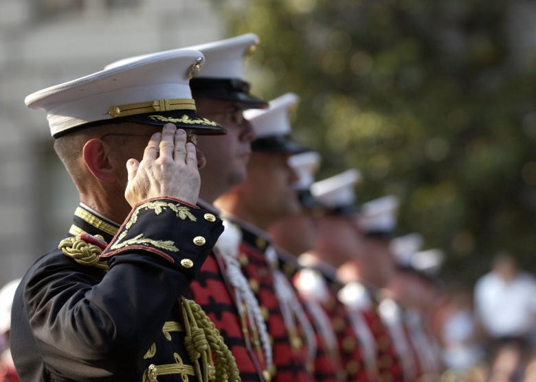 Free stock image of Soldier Saluting created by Pixabay