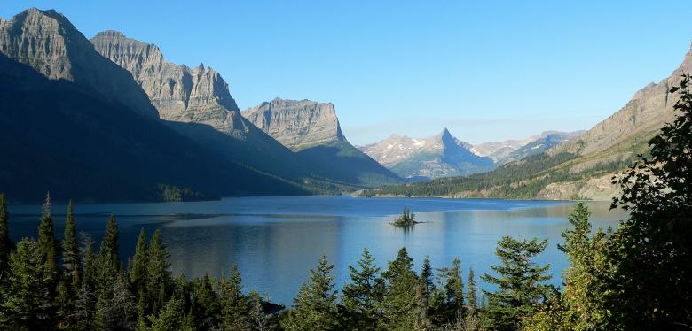 Free stock image of Saint Mary Lake created by Pixabay