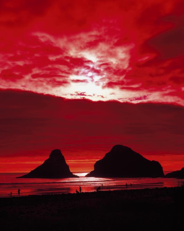 Free stock image of Red Sunset created by Pixabay