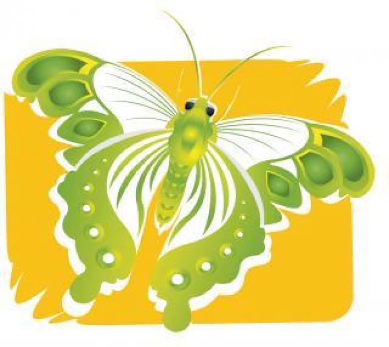 Free stock image of Green Butterfly Illustration created by maa illustrations