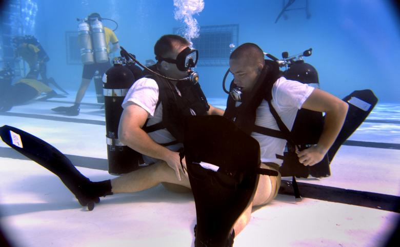 Free stock image of Underwater Training created by Pixabay