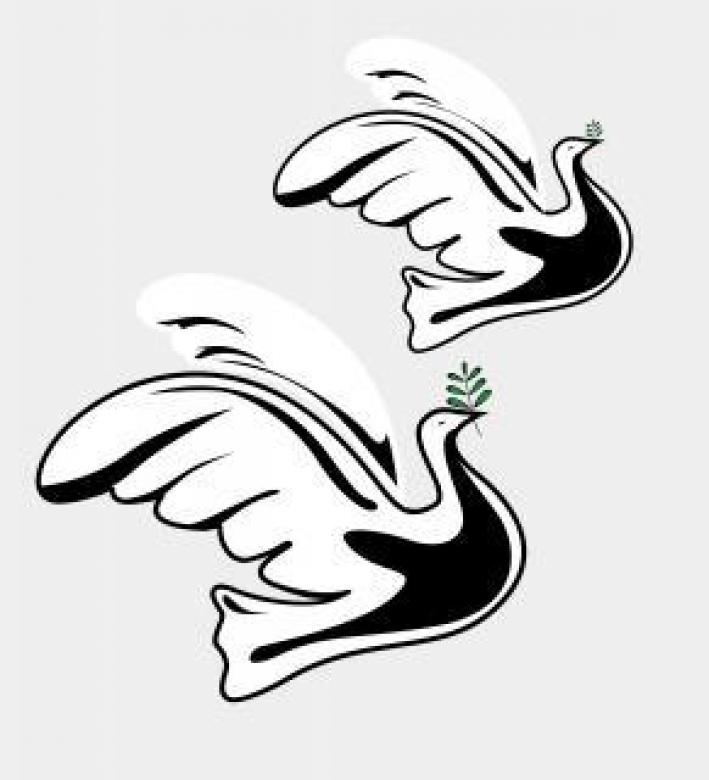 Free stock image of Piece Doves Illustration created by maa illustrations