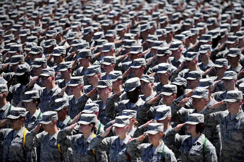 Free stock image of Army Saluting created by Pixabay