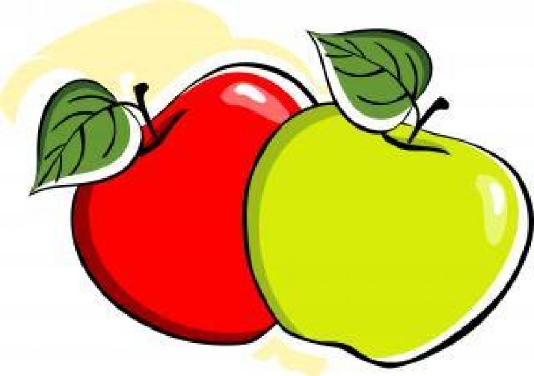 Free stock image of Apples with leafs Illustration created by maa illustrations