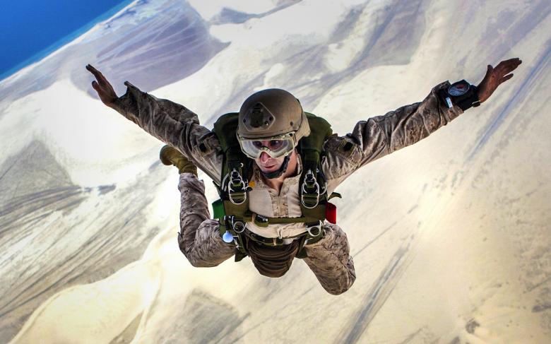 Free stock image of Military Skydiver created by Pixabay