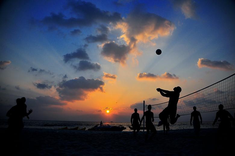 Free stock image of Beach Volleyball created by Pixabay