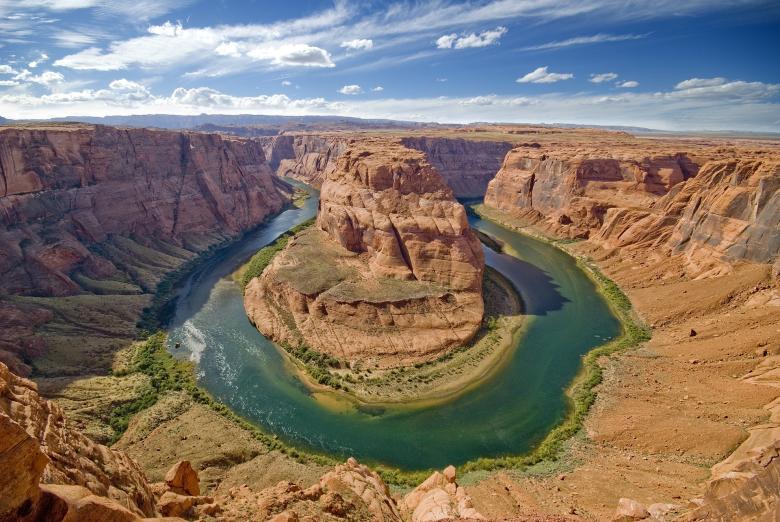 Free stock image of Horseshoe Bend created by Pixabay
