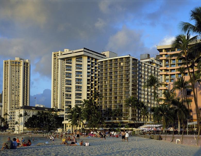 Free stock image of Hotels on the Shore created by Pixabay