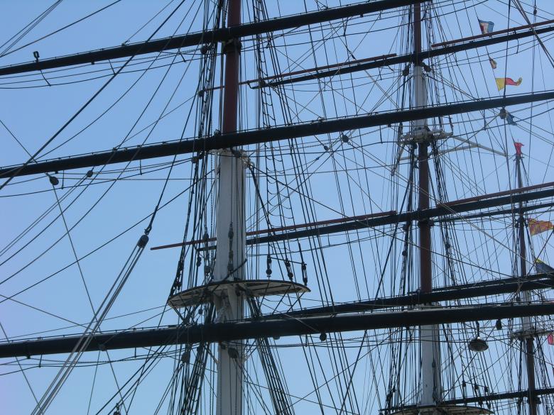 Free stock image of Rigging on the Ship created by Pixabay