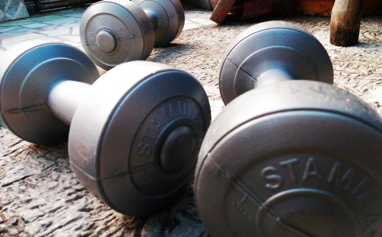 Free stock image of Three Dumbbells created by B
